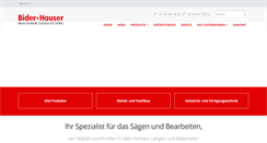 Desktop Screenshot of bider-hauser.ch