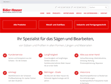 Tablet Screenshot of bider-hauser.ch